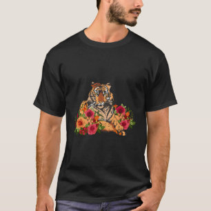 Tiger Flower Animal For Chinese Tiger T-Shirt