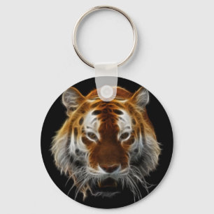 Tiger Fractal Keychain