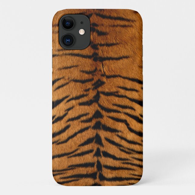 Tiger Fur Orange and Black Animal Pattern Case-Mate iPhone Case (Back)
