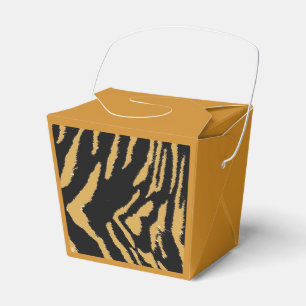 Tiger Fur Pattern Favor Box