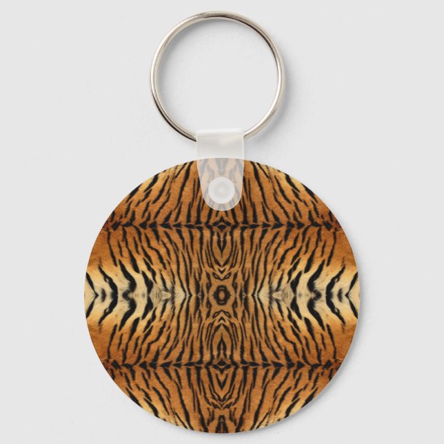 Tiger fur pattern keychain (Front)