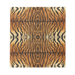 Tiger fur pattern notepad