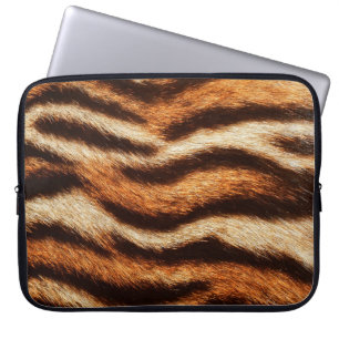 tiger fur texture laptop sleeve