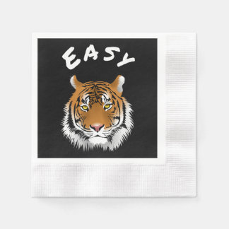 Tiger Gift | Easy Tiger Calm Down Easy Tiger Napkin