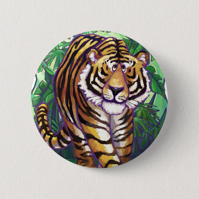 Tiger Gifts & Accessories 2 Inch Round Button (Front)