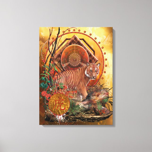 TIGER GLORY Malayan Tiger Canvas Print (Front)