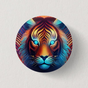 Tiger Glow! 1 Inch Round Button