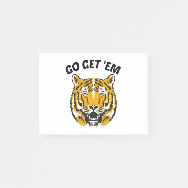 TIGER GO GET 'EM POST-IT NOTES (Front)