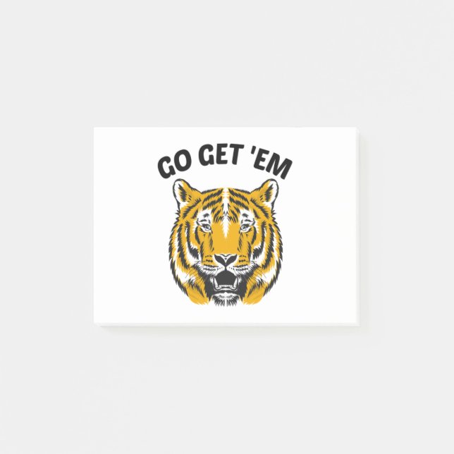 TIGER GO GET 'EM POST-IT NOTES (Front)