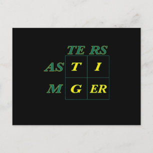Tiger Goat Woods Masters Announcement Postcard