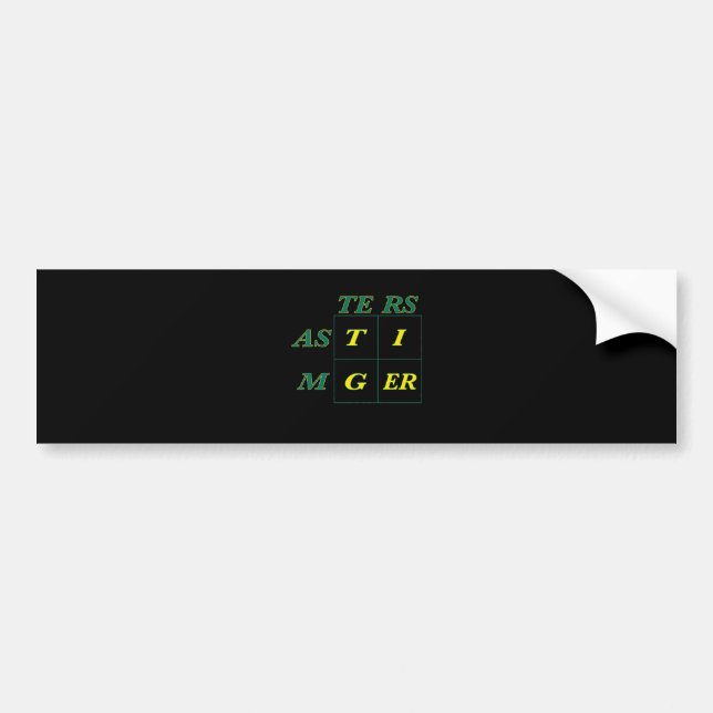 Tiger Goat Woods Masters Bumper Sticker (Front)