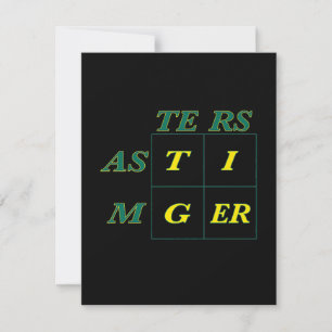 Tiger Goat Woods Masters Invitation