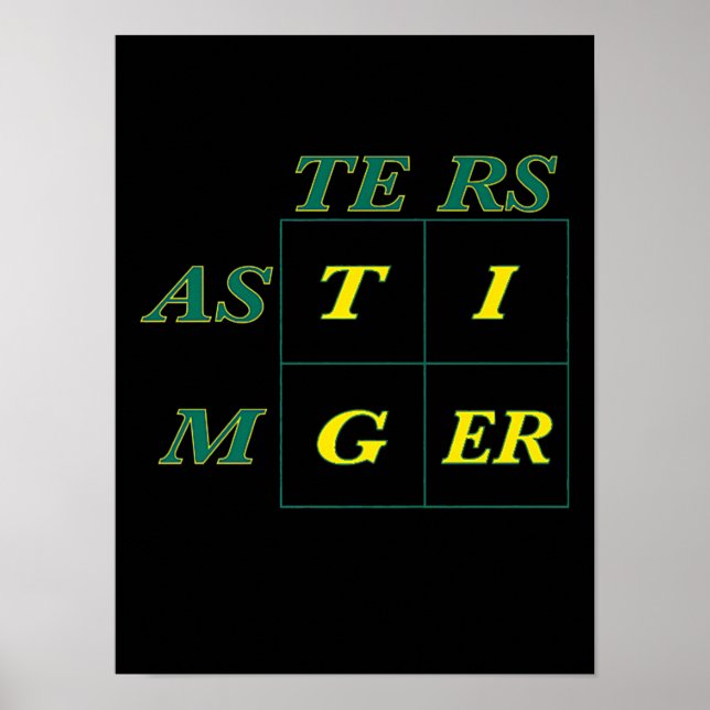 Tiger Goat Woods Masters Poster (Front)