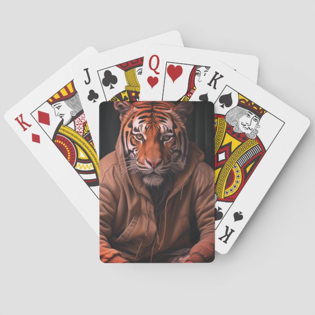 Tiger Guy Playing Cards (Back)