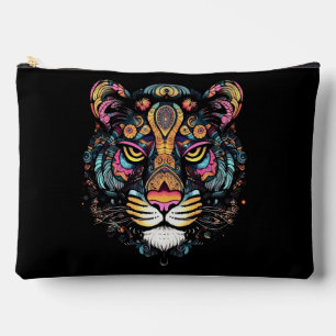 Tiger Head Accessory Pouch