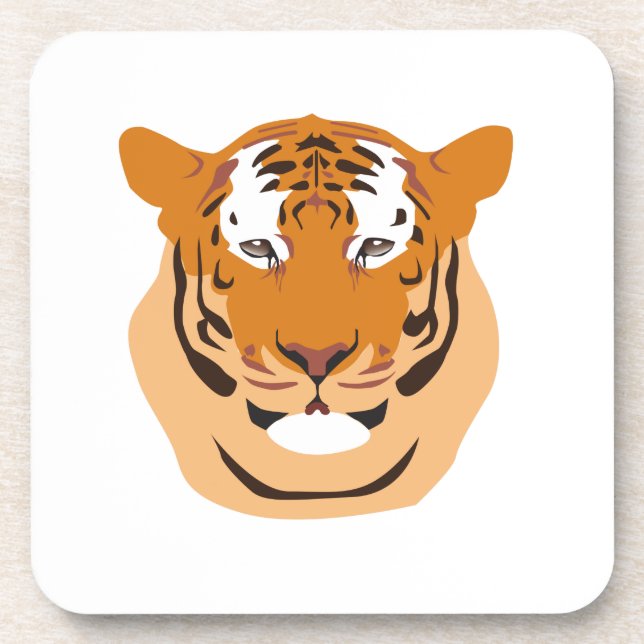 Tiger Head Coaster (Front)
