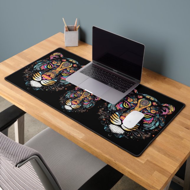 Tiger Head  Desk Mat (Office 2)