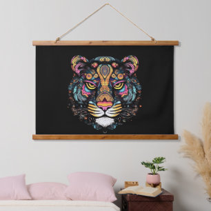Tiger Head  Hanging Tapestry