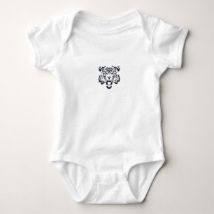 Tiger Head Image Vector Baby Bodysuit