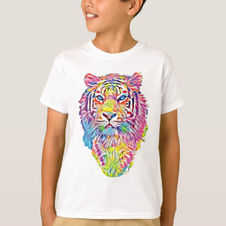 tiger head in rainbow colors T-Shirt