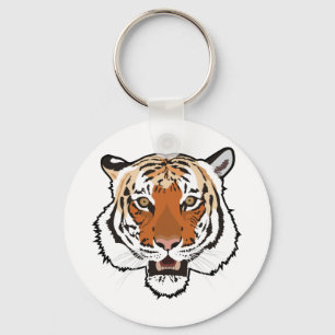 Tiger head keychain
