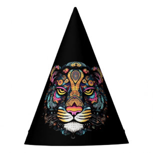 Tiger Head Party Hat