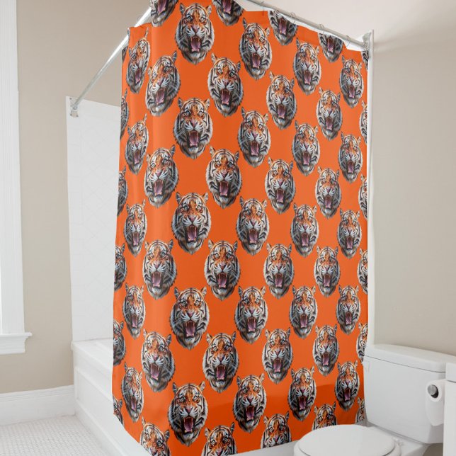 Tiger Head Pattern Design Orange  (Creator Uploaded)