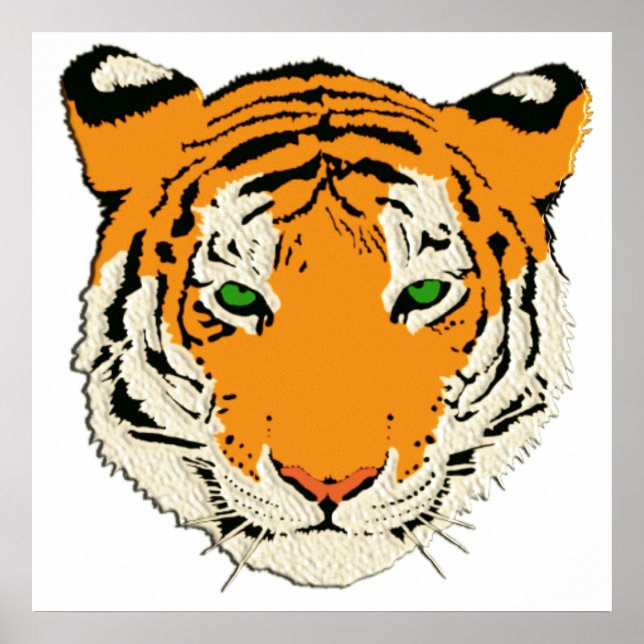 TIGER HEAD POSTER (Front)