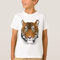 Tiger Head Print Design