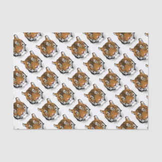 Tiger Head Print Design Tissue Paper