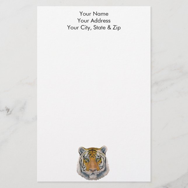 Tiger Head Stationery (Front)