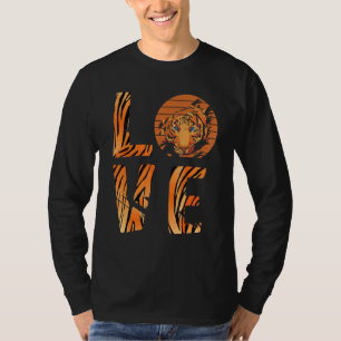 Tiger Head Sunset Love Bengal Tiger Face Wild Afri T-Shirt