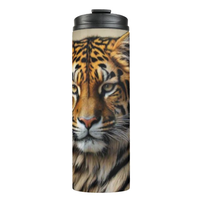 Tiger Head Thermal Tumbler (Front)