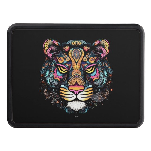 Tiger Head  Trailer Hitch Cover (Front)