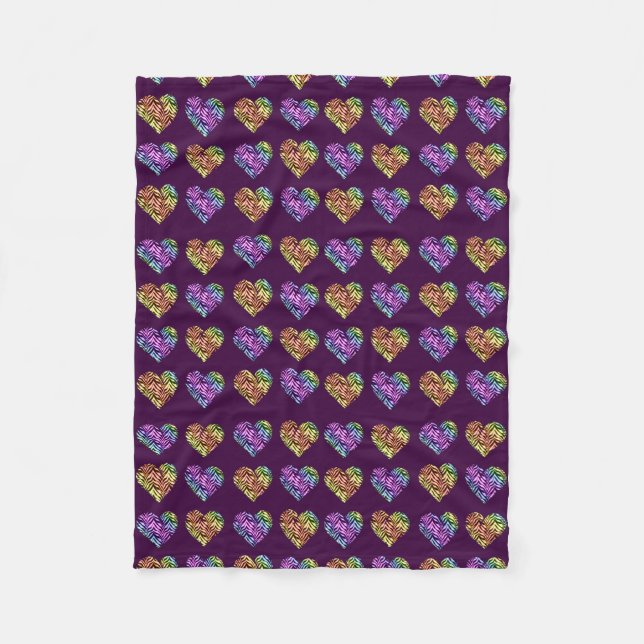 Tiger Heart 2 Fleece Blanket (Front)