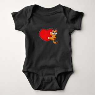 Tiger Heart Baby Bodysuit