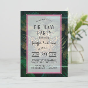 Tiger hiding in Foliage               Invitation