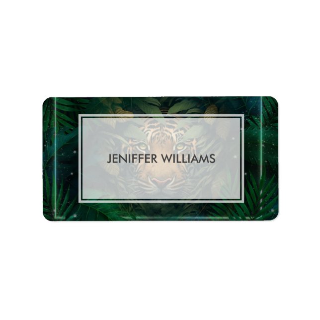 Tiger hiding in Foliage                Label (Front)