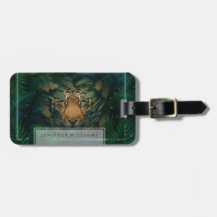 Tiger hiding in Foliage                Luggage Tag