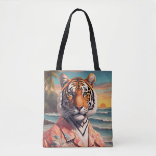 Tiger Holiday Tote Bag