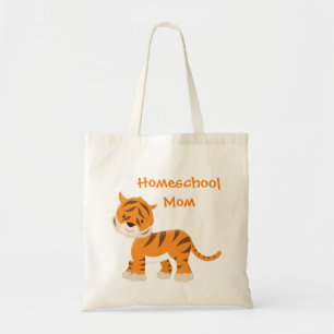 Tiger Homeschool Mom Tote Bag