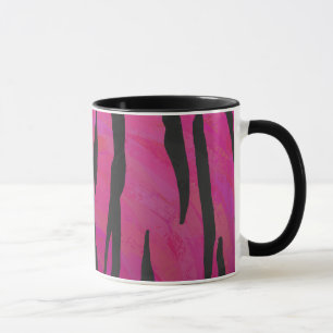 Tiger Hot Pink and Black Print Mug