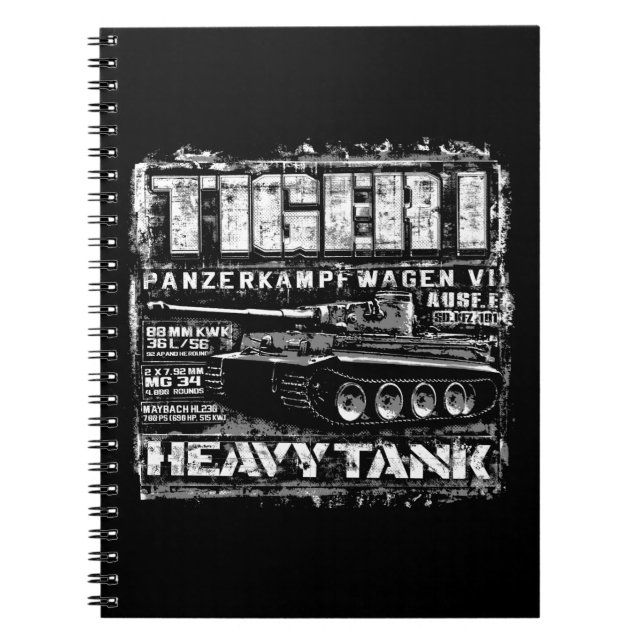 Tiger I Notebook (Front)