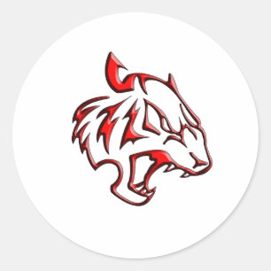 Tiger Icon Classic Round Sticker