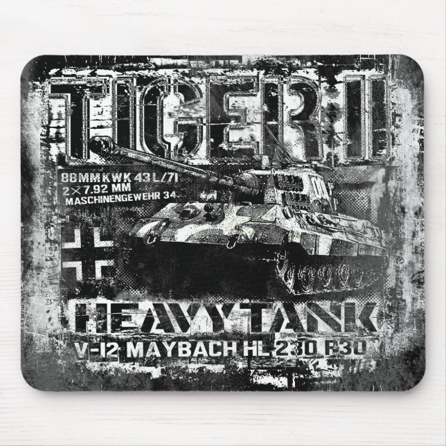 Tiger II Mouse Pad (Front)