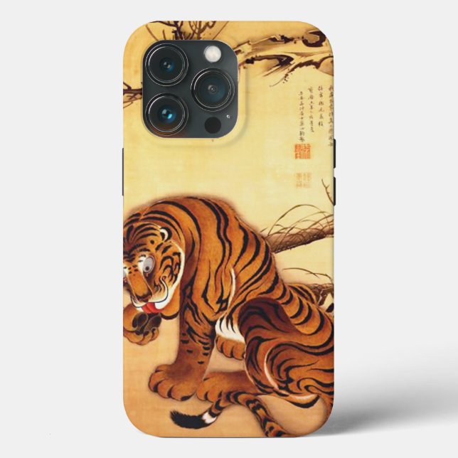 Tiger Illustration by Ito Jakuchu Case-Mate iPhone Case (Back)