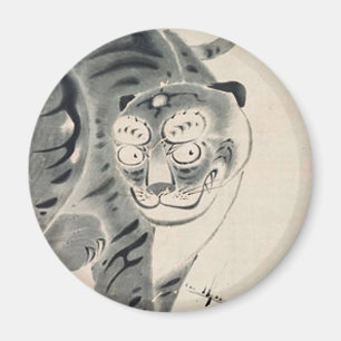 Tiger Illustration by Ito Jakuchu Magnet