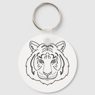Tiger Illustration Keychain