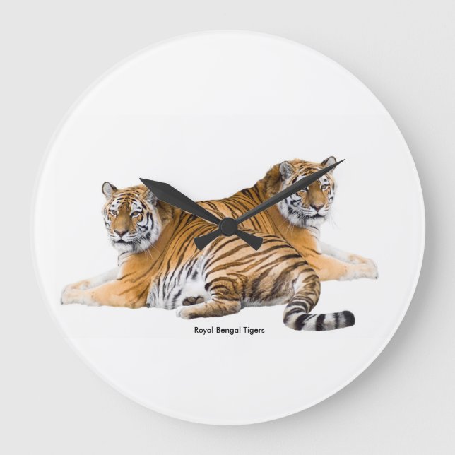 Tiger image for Round-Large-Wall-Clock Large Clock (Front)