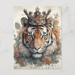 Tiger in a Crown Postcard